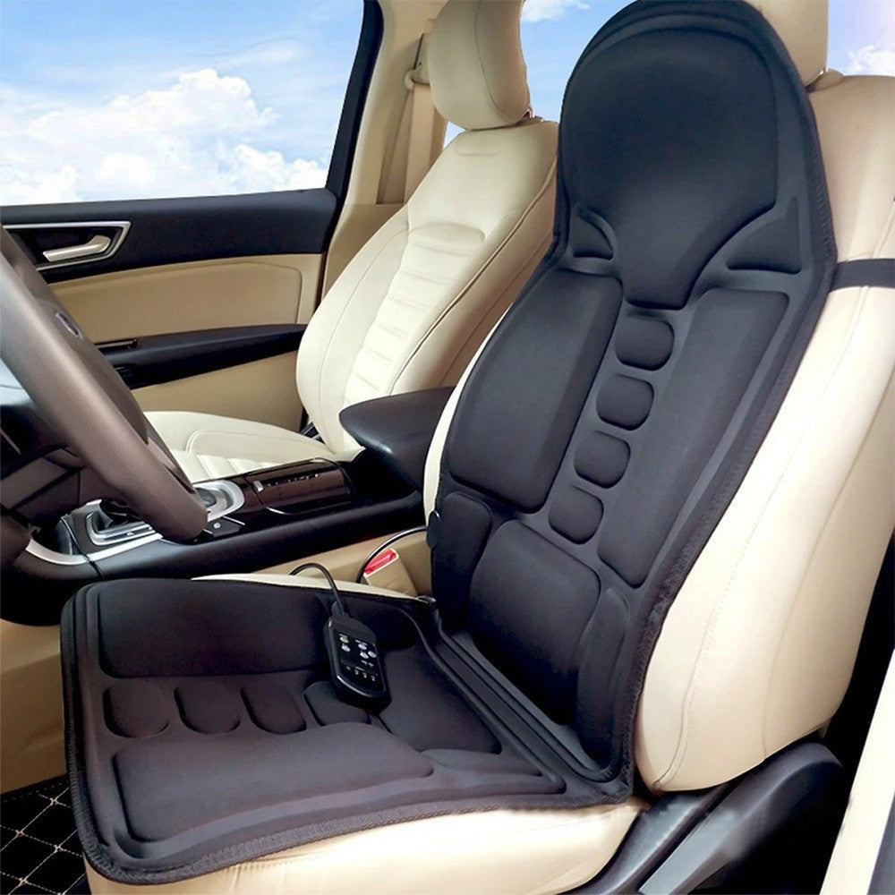 Full Back Massage Cushion with Heat – Car & Home Seat Massager Pad