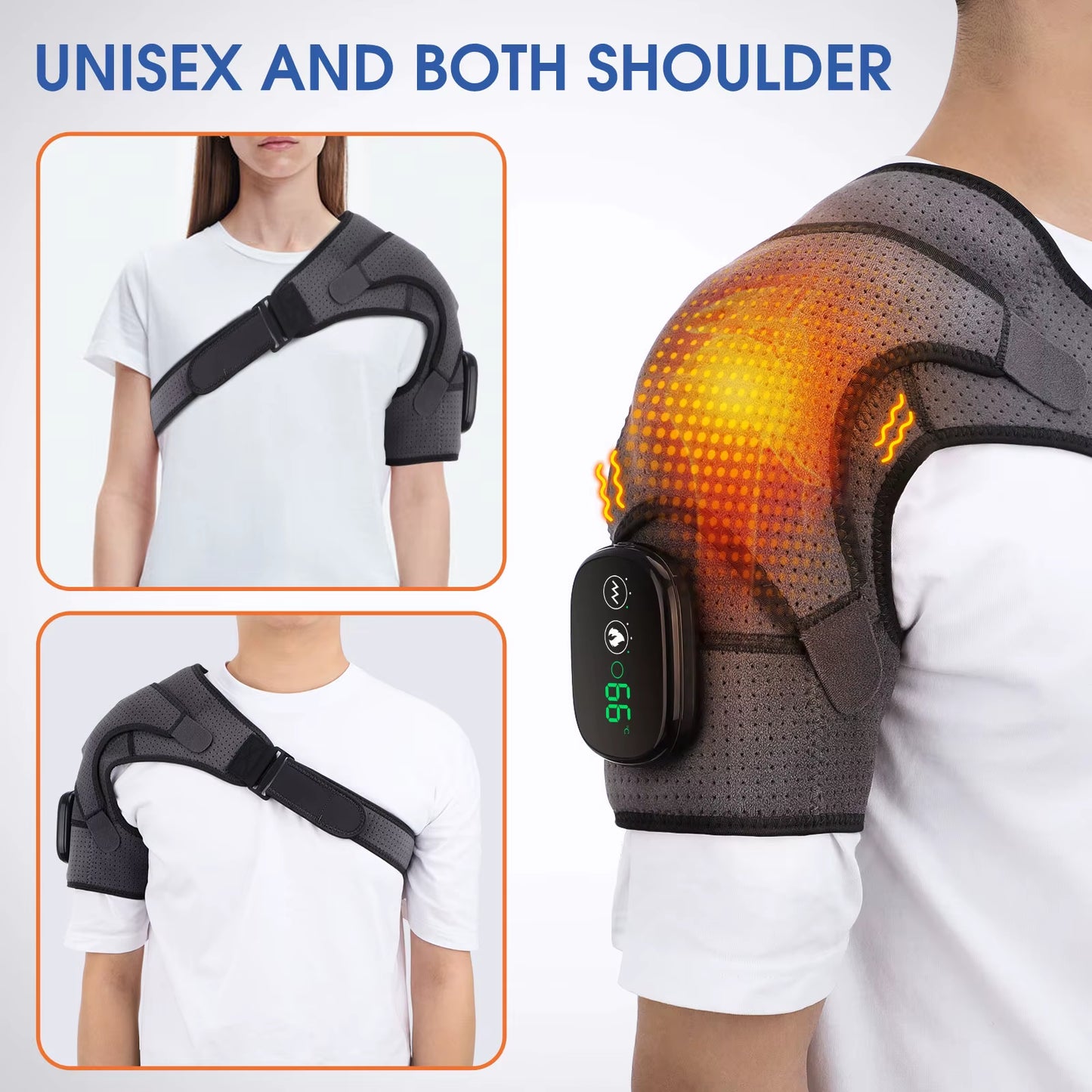Electric Heated Shoulder & Back Relaxation Pad — Muscle Soothing Wrap