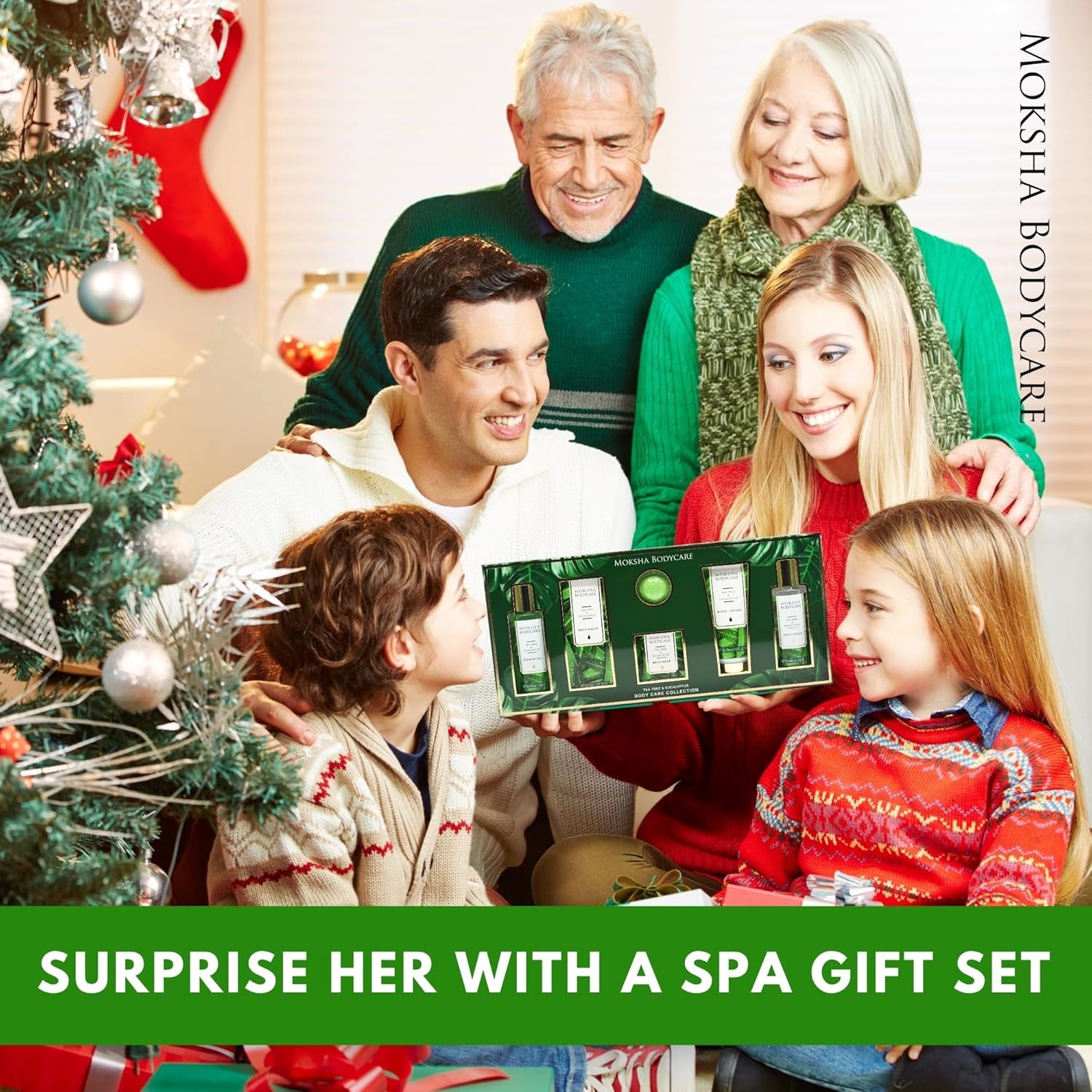 Spa Gift Sets for Women, Tea Tree Bath Gift Set with Body Lotion, Shower Gel, Spa Sets Gifts, Pamper Gifts for Women, Birthday Gifts Mothers Day Gifts, Christmas Gifts