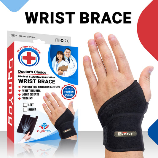 Adjustable Hand Wrist Support Wrap Brace Sports Arthritis Tendon Sprain Black UK
