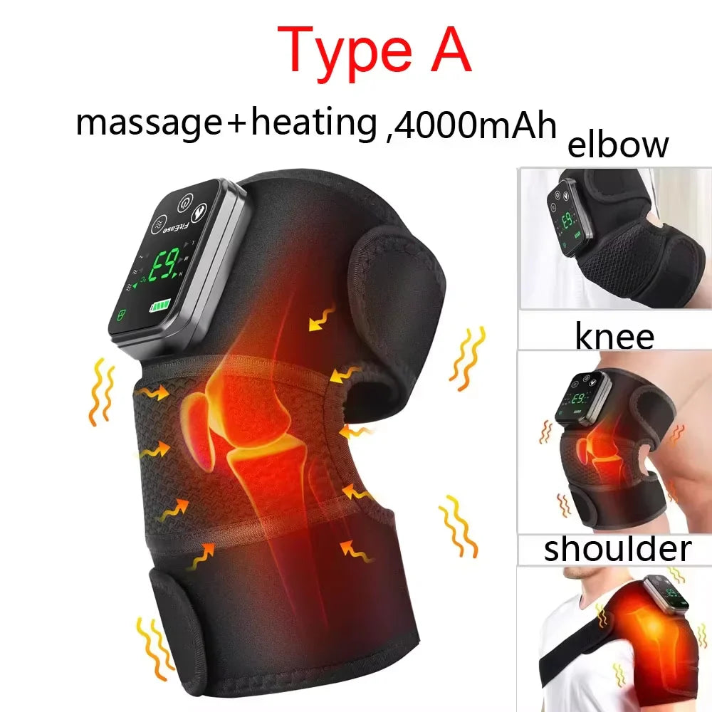 Electric Heated Vibration Knee Massager – Pain Relief, Joint Support & Improved Mobility