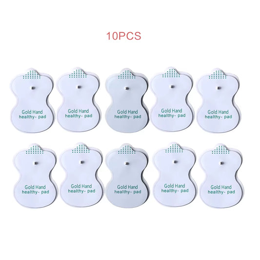 Dual Channel Electric TENS Physiotherapy Massager Relax Muscle Stimulator + 8 Gel Electrode Pads Health Care