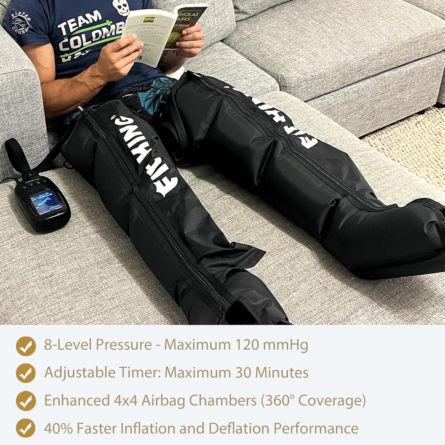 Leg Recovery Boots – Full-Leg Air Compression Massager for Pain & Circulation