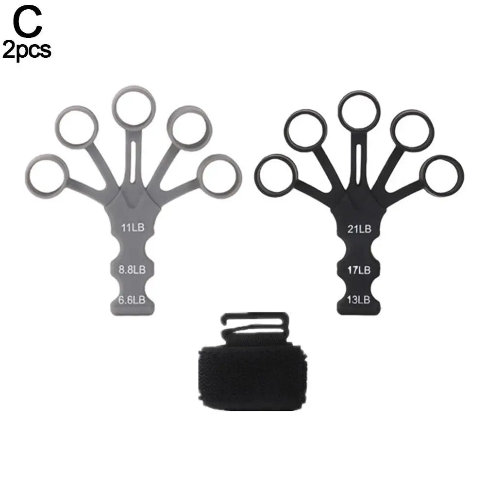 Silicone Finger Gripster Grip Exerciser Finger Strengthener Guitar Training Gym Fitness Trainer Sports Equipment Accessories