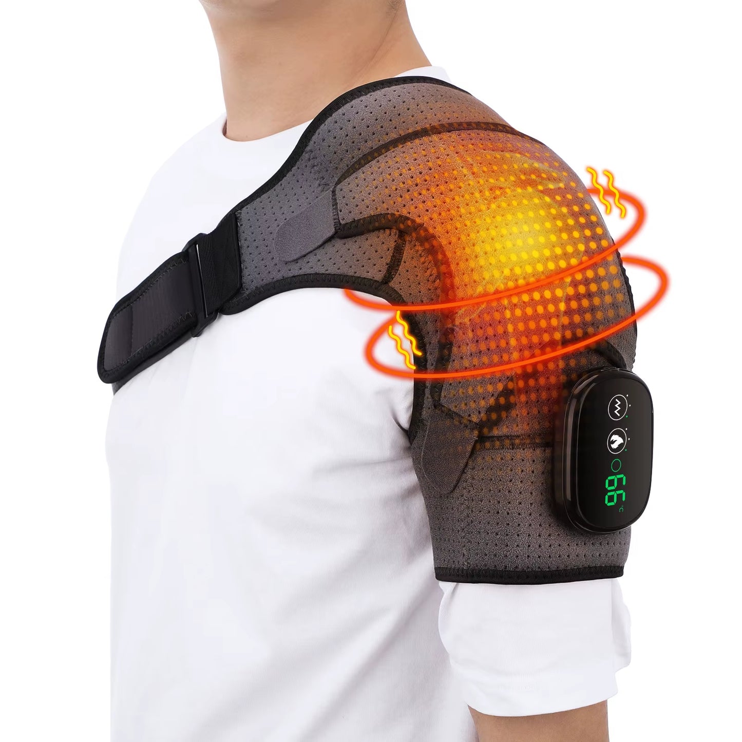 Electric Heated Shoulder & Back Relaxation Pad — Muscle Soothing Wrap