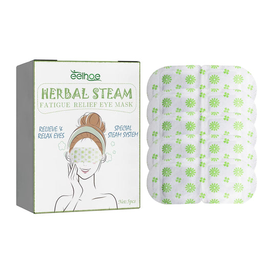 Herbal Steam Eye Mask Relieve Fatigue Soothe Eye Discomfort Fade Dark Circles Nourish Moisturizing Hot Compress Eye Mask