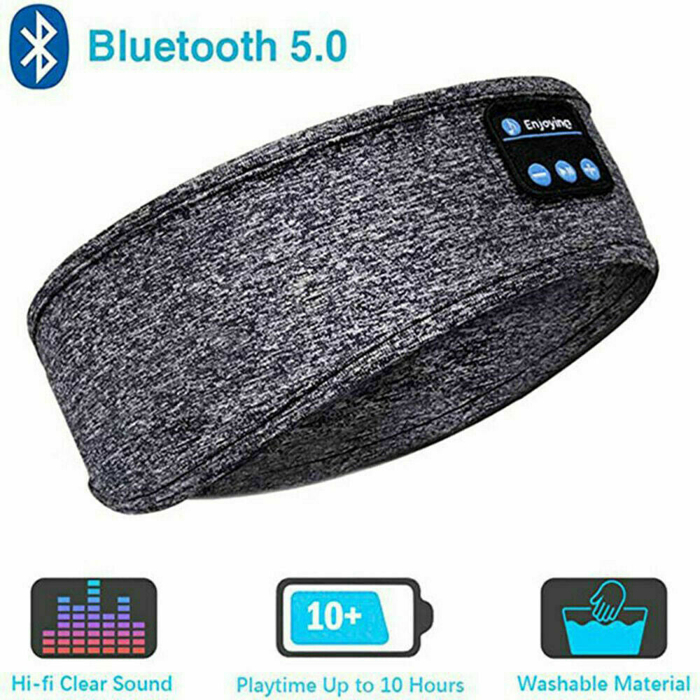 Bluetooth Sleep Headband with Wireless Headphones – Ultra-Soft Eye Mask for Sleep, Relaxation & Travel