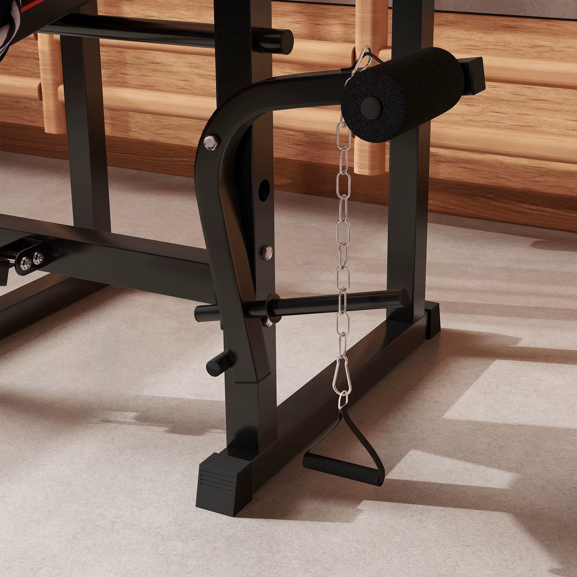 Adjustable Weight Bench with Bench Press Rack & Preacher Curl – Full Body Home Gym Station