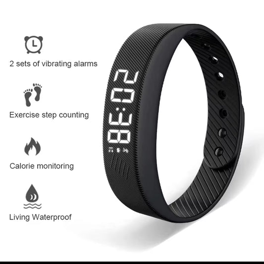 LED Smart Fitness Bracelet – Waterproof Activity Tracker & Digital Watch