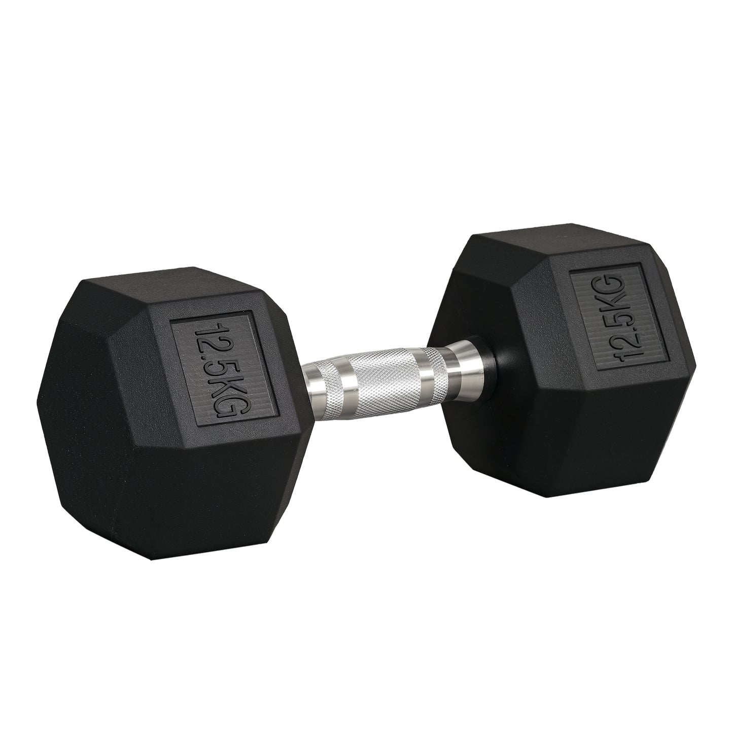 Single Rubber Hex Dumbbell Encased Ergo Weights Home Exercise Gym Fitness