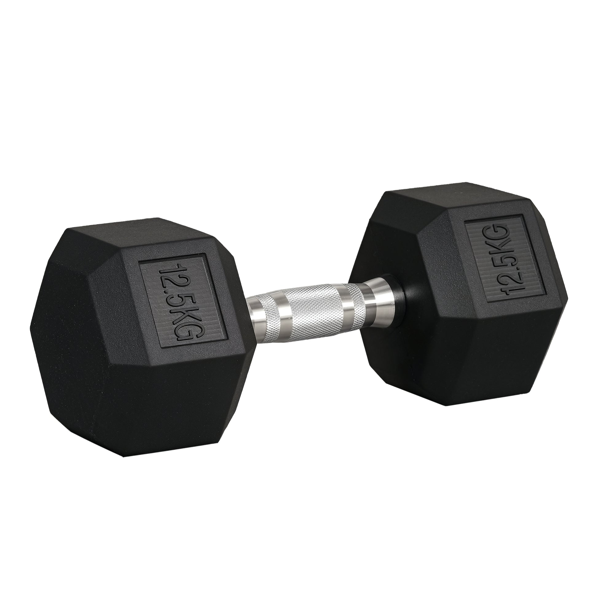 Single Rubber Hex Dumbbell Encased Ergo Weights Home Exercise Gym Fitness