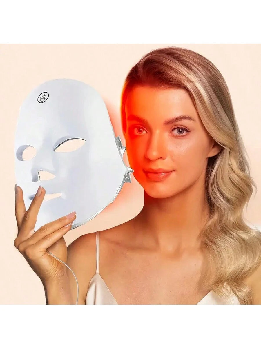SUNPINT Portable 7-Color LED Face Mask, Skincare Face Mask, for Salon & Home Use, Facial Skin Rejuvenation Light, Mother'S Day Gift