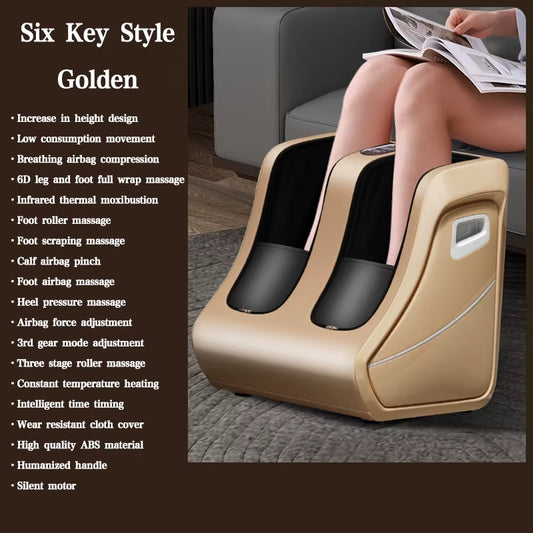 Foot Massager Machine for Pain Relief Red Light Shiatsu Kneading Stimulator Massager for Calf Leg Foot Spa Relaxation Treatment