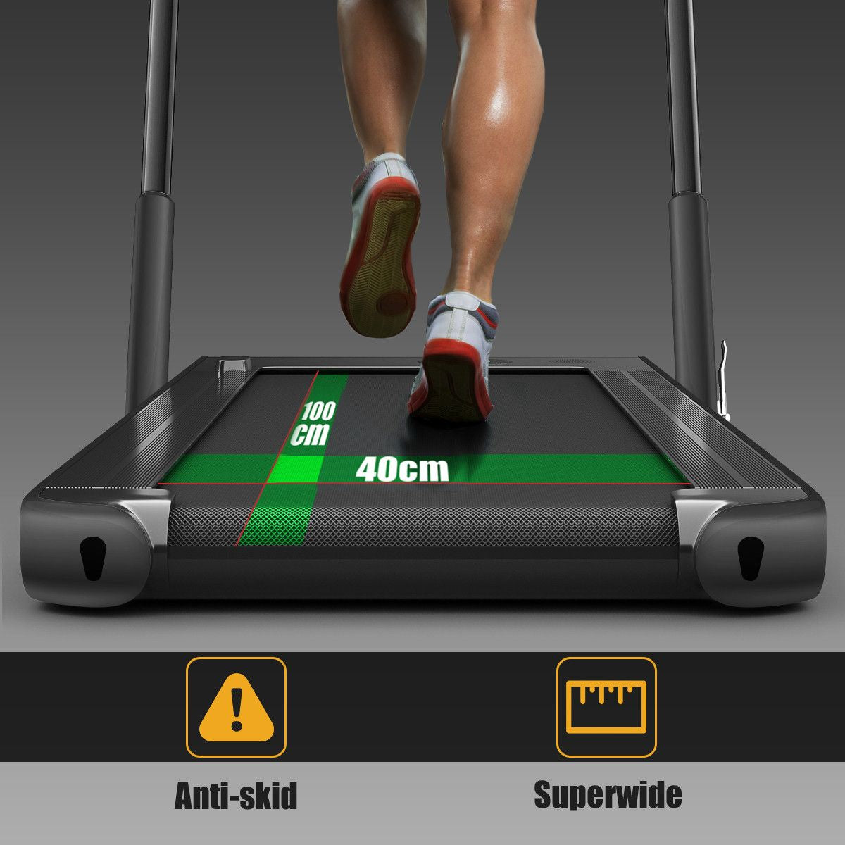 Foldable Electric Treadmill with LED Display & Bluetooth Speaker – Home Cardio Machine