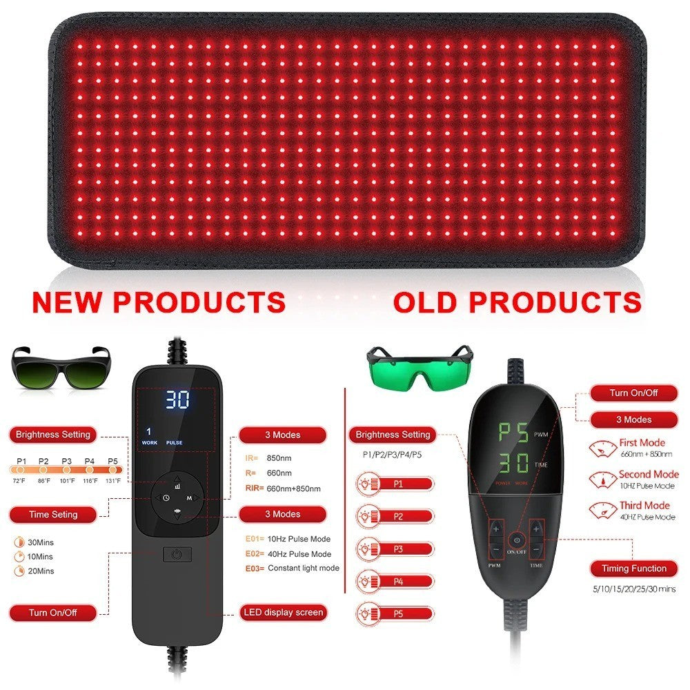 660Nm 850Nm LED Red Light Therapy Yoga Mat Health Relaxation Whole Body Infrared