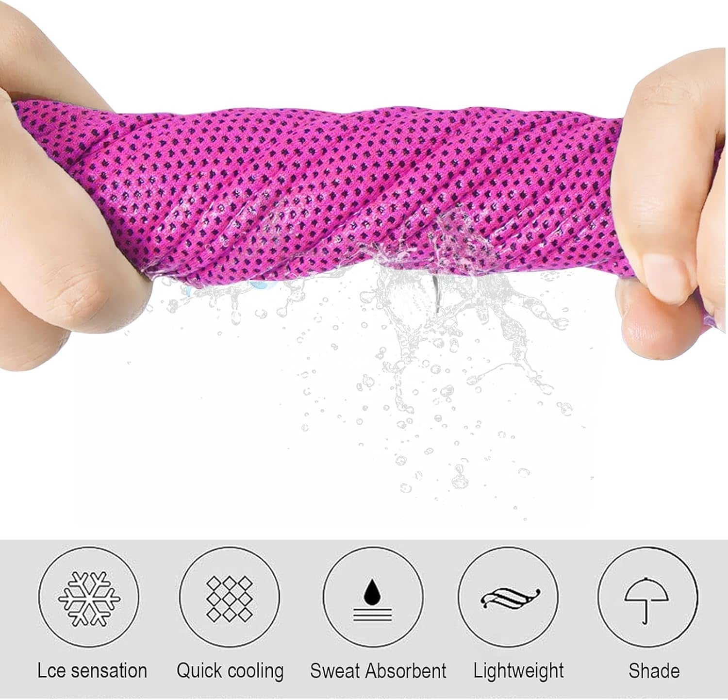 3-Pack Cooling Gym Towels – Soft Microfiber with Portable Silicone Storage Case