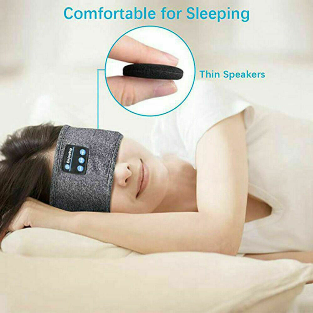 Bluetooth Sleep Headband with Wireless Headphones – Ultra-Soft Eye Mask for Sleep, Relaxation & Travel