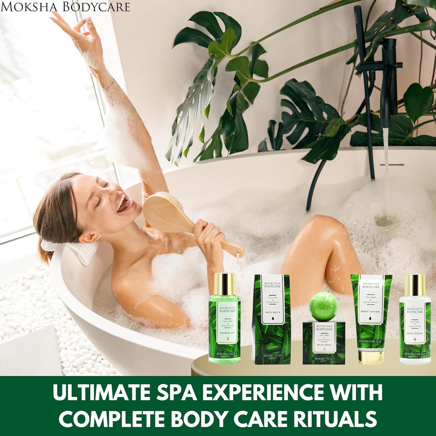 Spa Gift Sets for Women, Tea Tree Bath Gift Set with Body Lotion, Shower Gel, Spa Sets Gifts, Pamper Gifts for Women, Birthday Gifts Mothers Day Gifts, Christmas Gifts