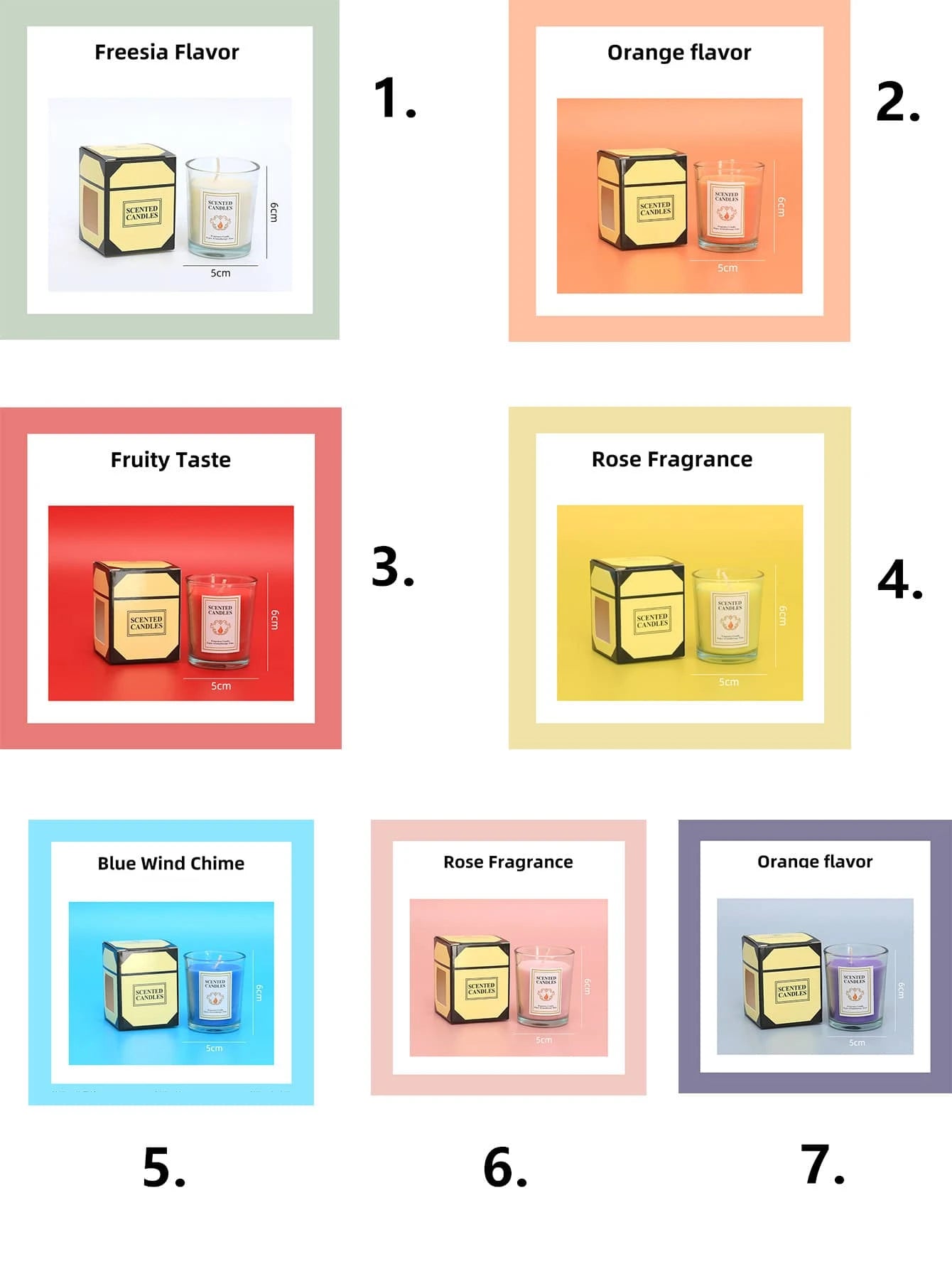 Scented Candles Home Bedroom Romantic Candles Incense Birthday Gift Fragrance