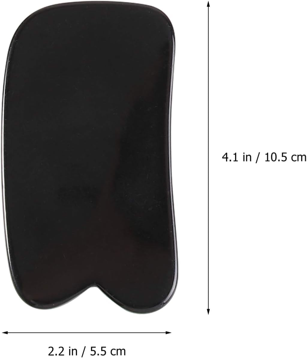 1Set Beeswax Set Practical Scraping Tools for Facial Circulation Anti-Aging Muscle Relief Smooth Design for Skincare and Wellness Black