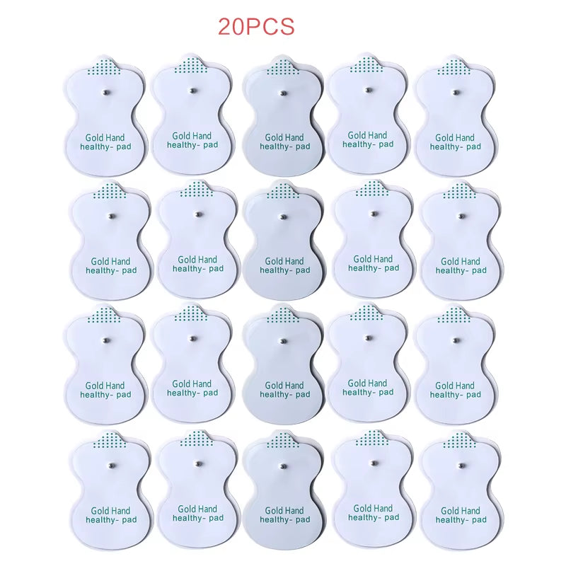 Dual Channel Electric TENS Physiotherapy Massager Relax Muscle Stimulator + 8 Gel Electrode Pads Health Care