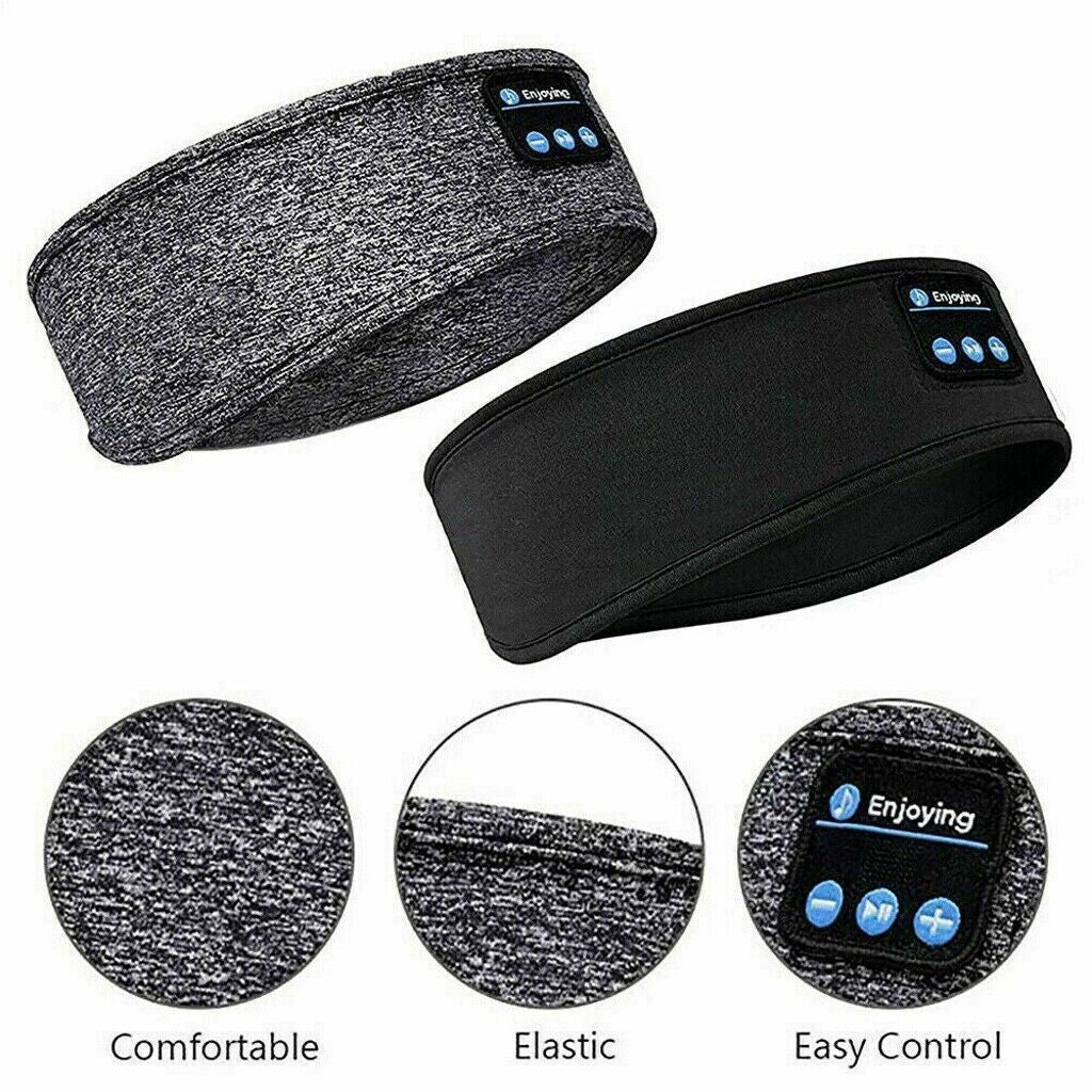 Bluetooth Sleep Headband with Wireless Headphones – Ultra-Soft Eye Mask for Sleep, Relaxation & Travel