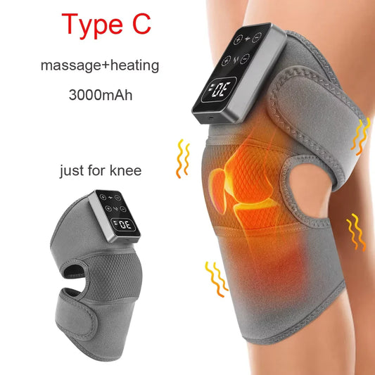 Electric Heated Vibration Knee Massager – Pain Relief, Joint Support & Improved Mobility