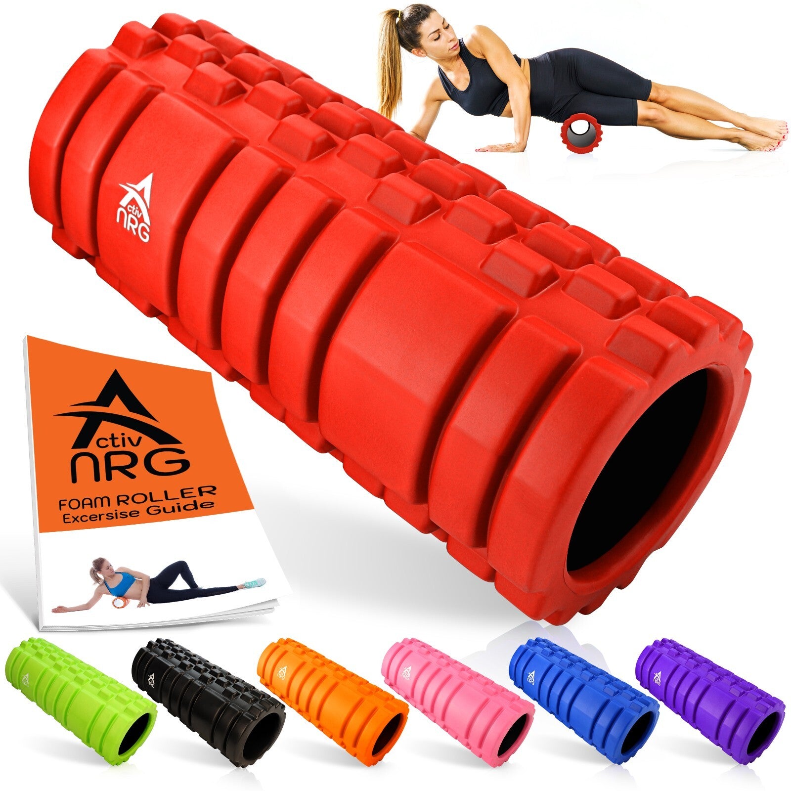 Foam Fitness Roller for Deep Tissue Massage Grid Muscle Trigger Point Muscles
