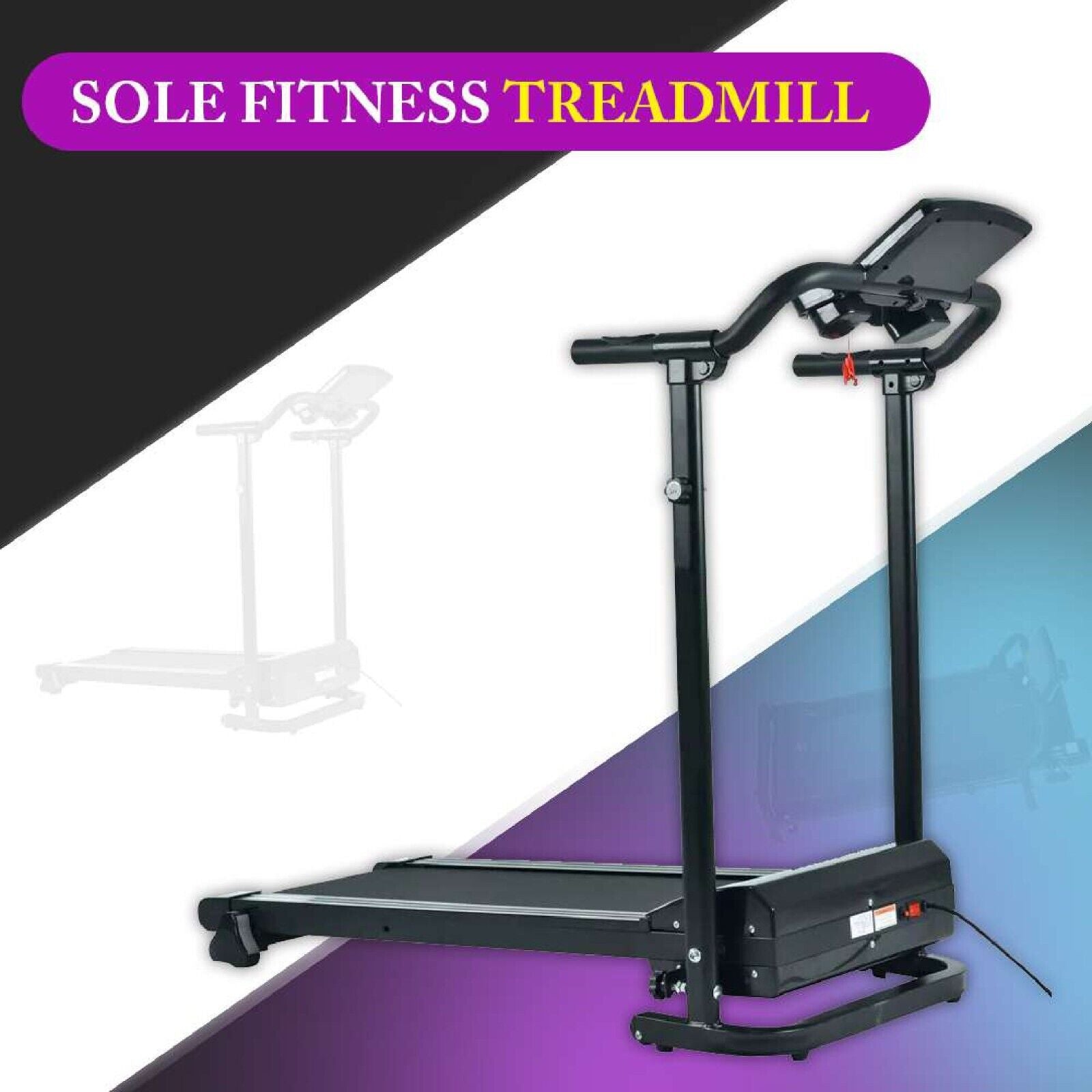 Electric Motorised Treadmill Folding Running Walking Machine Home Gym Workout
