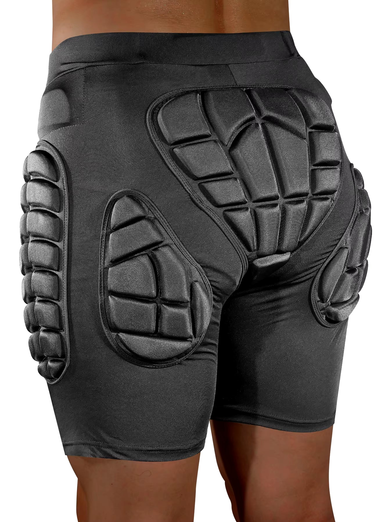 3D Padded Protective Shorts – Hip & Tailbone Impact Protection (Unisex)