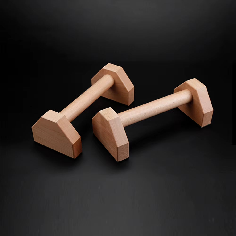 Wooden Push-Up Stand Push-Up Bar Non Slip Push Ups Rack Heavy Duty Push up Grip Handle Push-Up Bracket for Fitness Training