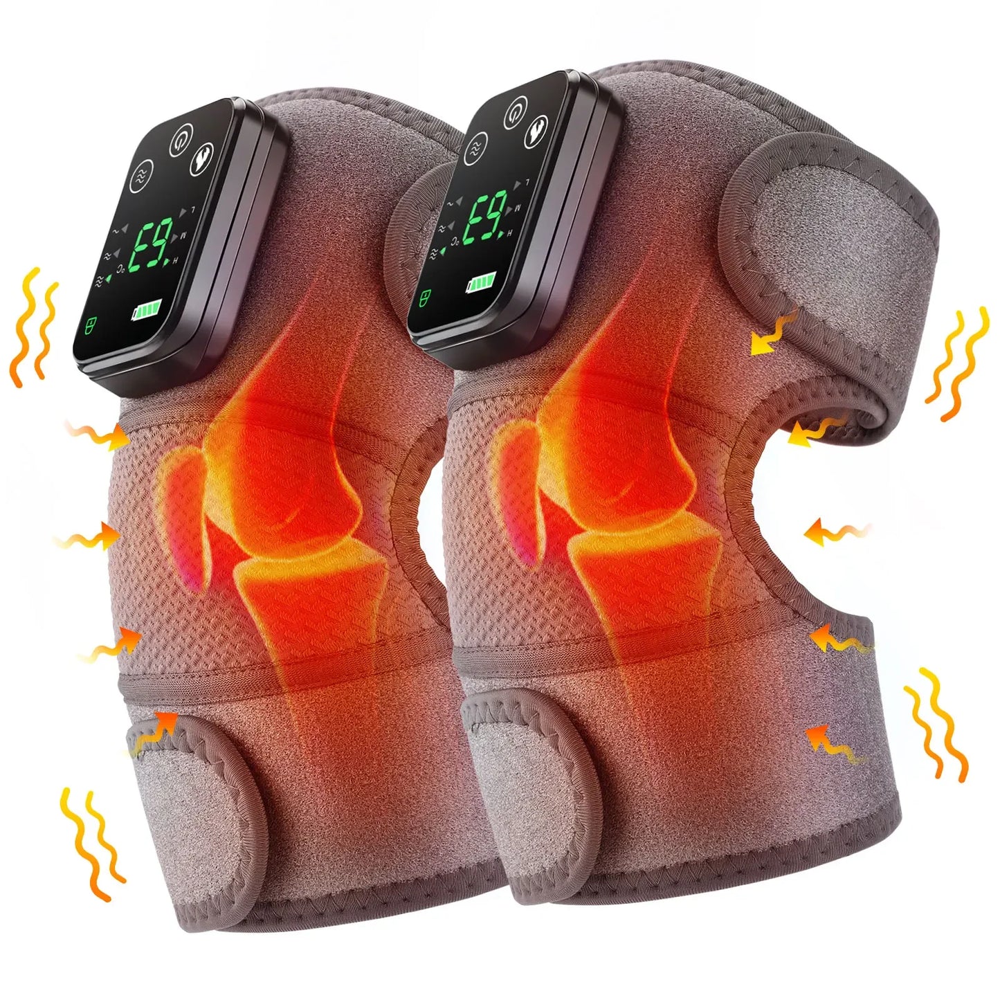 Electric Heated Vibration Knee Massager – Pain Relief, Joint Support & Improved Mobility