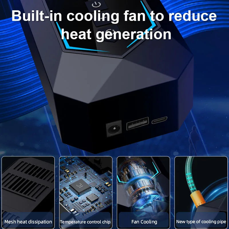 Car Air Pump Portable Electric Tire Pump Air Pump Handheld Wireless Wired Digital Display Charging Pump Car Accessories