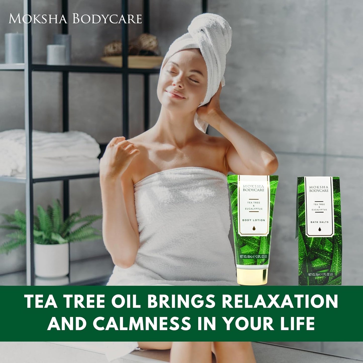 Spa Gift Sets for Women, Tea Tree Bath Gift Set with Body Lotion, Shower Gel, Spa Sets Gifts, Pamper Gifts for Women, Birthday Gifts Mothers Day Gifts, Christmas Gifts