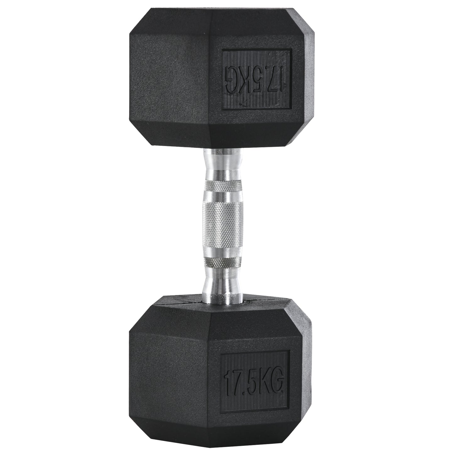 Single Rubber Hex Dumbbell Encased Ergo Weights Home Exercise Gym Fitness