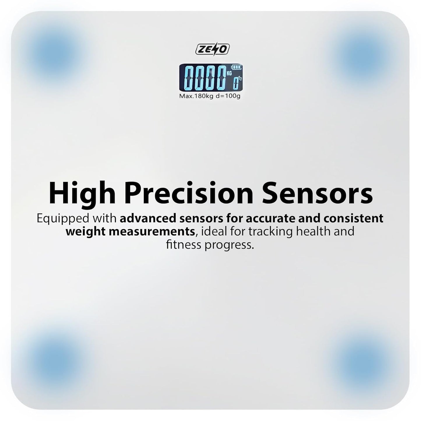 Digital Bathroom Scale – LCD Display Body Weight Scale (High Precision)