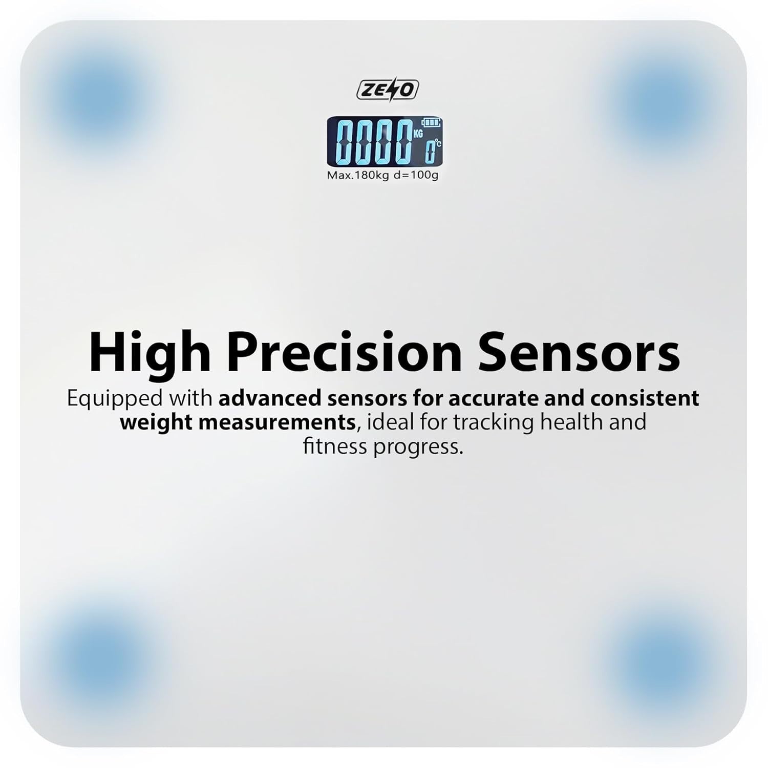 Digital Bathroom Scale – LCD Display Body Weight Scale (High Precision)