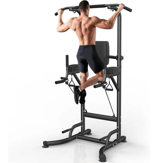 Power Tower Dip Station – Adjustable Pull-Up & Full Body Workout Machine