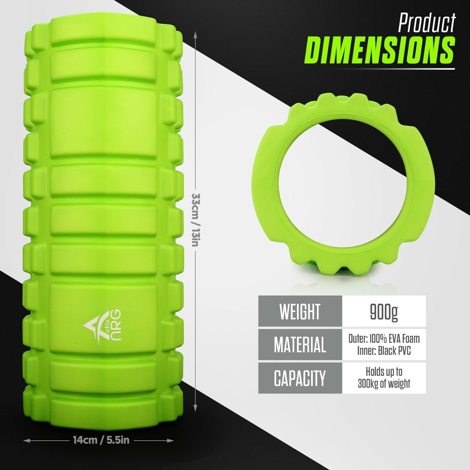 Foam Fitness Roller for Deep Tissue Massage Grid Muscle Trigger Point Muscles