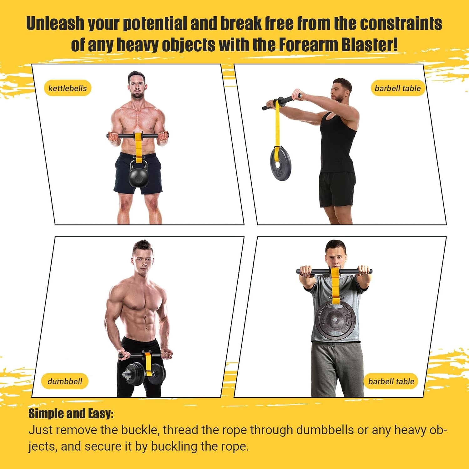 Forearm Trainer & Wrist Roller – Grip Strengthener for Home & Gym