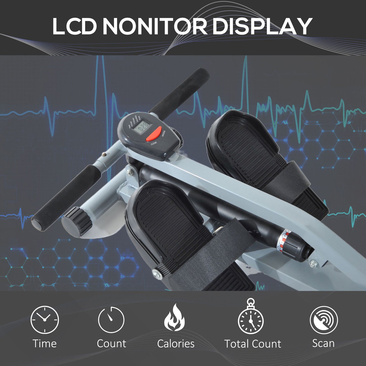 New Rowing Machine for Home Cardio Fitness Workout and Gym Training Fitness