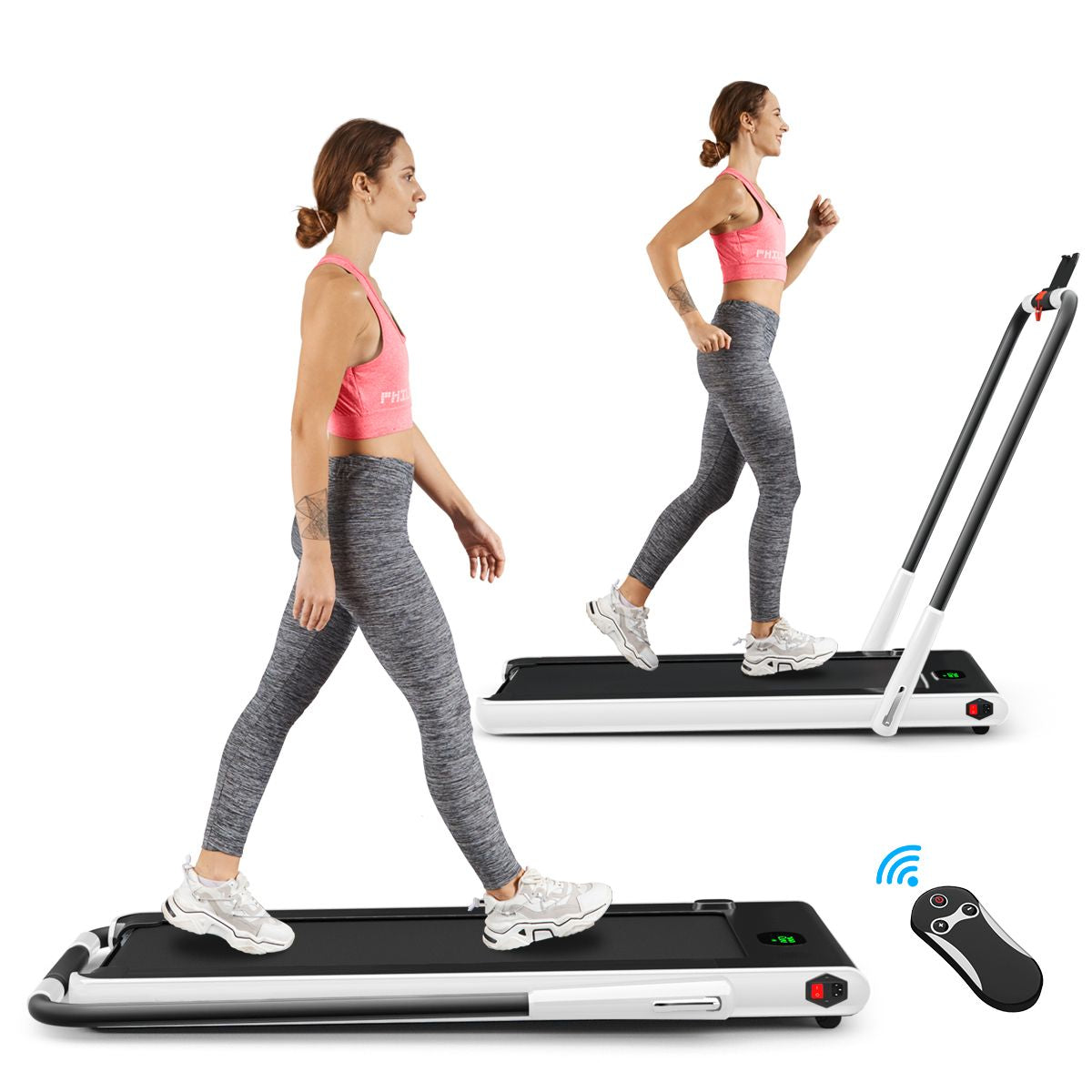 Foldable Electric Treadmill with LED Display & Bluetooth Speaker – Home Cardio Machine